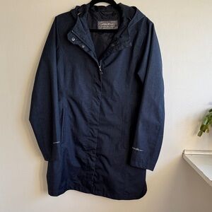 Eddie Bauer Dark Blue Hooded Coat